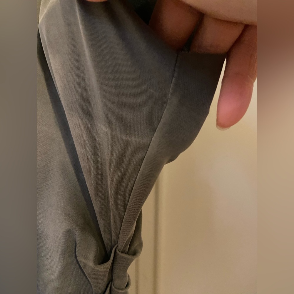 Helmut Lang Torrent Side Ruched Dress in Relic (Gray)  Size‎ M - Picture 5 of 10